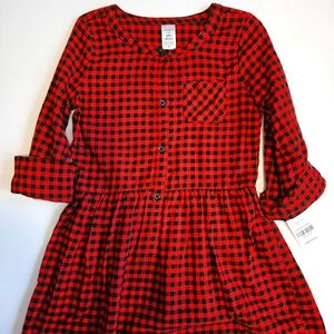 Red Gingham Girls dress Size 6